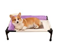 Dog Cot Bed, Portable Sleeping Support, Cooling Mesh Raised, Puppy Camping