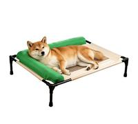 Dog Cot Raised, Cooling Mesh Pet Sleeping System, Dog Cot for Puppy Use, Portable Medium Size Fit, Easy Fold Travel Rest Accessory, Home Balcony Garden Outdoor Comfort Solution