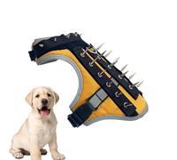 Dog Coyote - Spike Vest Reflective Safety Harness | Adjustable Outdoor Protective Gear Anti Attack for Puppies, Dogs Predator, Defense, Night Walking, Hiking or Training
