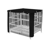 Dog Crate Cover, Breathable Cage Protection, Dustproof Apartment Pet Wrap, Puppy Travel Gear for Camping, Apartment and Home Use, 13.78x11.02x1.18 Inches, Black