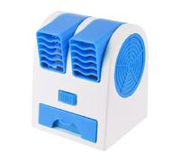 Dog Crate Fan, Small Kennel Fan, Battery-Operated Low Noise Cooling, Compact Pet Ventilation for Travel Balcony Bedroom Camping, 5.35x4.65x4.33 Inches, Green Pink Blue, 1 Piece
