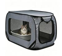 Dog Crate Indoor - Foldable Pet Carrier Large Dog Cat Cage 90×52×52cm Travel Kennel For Small Medium Dogs Puppies Cats, Suitable For Home Living Room