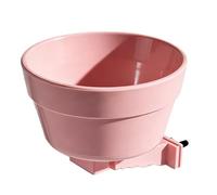 Dog Crate Water Bowl Detachable Leak Resistant Stainless Steel Insert Anti Spill Secure Lock Mount Portable Pet Hydration Cage Kennel Travel Home Outdoor Use Small Puppy Dog