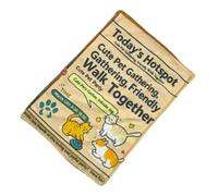 Dog Crinkle Toy - Soft Newspaper Chew Toy with Reinforced Stitching