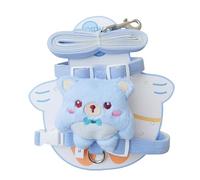Dog Cute Backpack Harness, Security Strap Dog Harness, Plush Doll Vest, Pet Adjustable, Stylish Comfortable for Pets Travel, Hiking, Walking 26x34cm