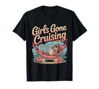 Dog Dachshund Girls Gone Cruising Viaje de Vacaciones en Crucero 2026 Camiseta