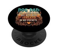 Dog Dad - Líder, Dador de golosinas, Compañero de siesta PopSockets PopGrip Adhesivo