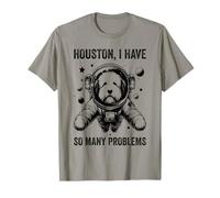 Dog Dad Mom Space - Houston Problem Old English Sheepdog Camiseta