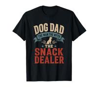 Dog Dad The Man Myth Snack Dealer, Vintage, Desgastado, Divertido Camiseta