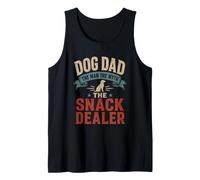 Dog Dad The Man Myth Snack Dealer, Vintage, Desgastado, Divertido Camiseta sin Mangas
