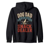 Dog Dad The Man Myth Snack Dealer, Vintage, Desgastado, Divertido Sudadera con Capucha