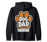 Dog Dad The Man The Myth The Snack Trader Divertido Día del Padre Sudadera con Capucha