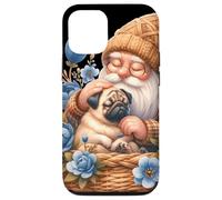 Dog Daddy Gnome Floral Graphic For Pug Grandma Who Love Pugs Carcasa para iPhone 12/12 Pro