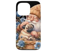 Dog Daddy Gnome Floral Graphic For Pug Grandma Who Love Pugs Carcasa para iPhone 13 Pro