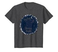 Dog Days Noches estrelladas Canino Celestial Camiseta, Niños, Jaspeado Oscuro, 12 años