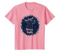 Dog Days Noches estrelladas Canino Celestial Camiseta, Niños, Rosado, 12 años