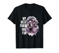 Dog de Terranova Diciendo "Mis mejores amigos lo han hecho" Camiseta