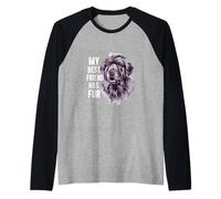 Dog de Terranova Diciendo "Mis mejores amigos lo han hecho" Camiseta Manga Raglan
