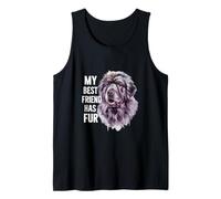 Dog de Terranova Diciendo "Mis mejores amigos lo han hecho" Camiseta sin Mangas