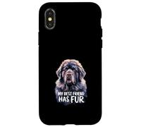 Dog de Terranova Diciendo "Mis mejores amigos lo han hecho" Carcasa para iPhone X/XS