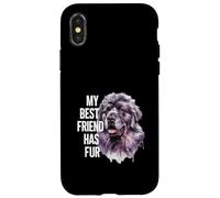 Dog de Terranova Diciendo "Mis mejores amigos lo han hecho" Carcasa para iPhone X/XS