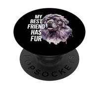 Dog de Terranova Diciendo "Mis mejores amigos lo han hecho" PopSockets PopGrip Adhesivo
