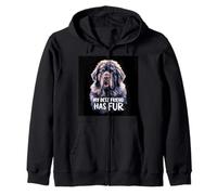 Dog de Terranova Diciendo "Mis mejores amigos lo han hecho" Sudadera con Capucha