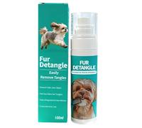 Dog Detangling Spray - Anti Static Coat Mist, Dog Detangling Spray 100ml, Pet Grooming Sprays for Dogs & Cats, Anti Static Dematting Coat Conditioner for SmoothFur | TangleFre & Easy Grooming