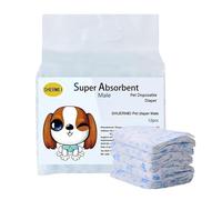 Dog Diapers, Dog Diapers Male, Travel Dog Pee Diapers, Male Female Dog Diapers, Best Absorbent Dog Diapers Leakproof Dog Wraps for Outdoor Activities and for Travel