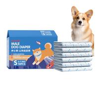 Dog Diapers, Super Absorbent Pet Wraps, 15.35x11.42in Leakproof Elastic Diapers, Soft Puppy Underwear for Recovery, Disabled Pets, Travel, Indoor Use, Accident Prevention