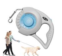 Dog Dips - Correas retráctiles de perro, correa de compañía de alta densidad resistente | Malla con asa no deslizante, de nailon extensible conduce una correa de cachorro ajustable con un descanso de