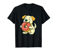 Dog Donut Funny Food Animal Humor Gráfico Camiseta