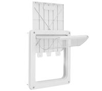 Dog Door for Large Dogs - Weatherproof Pet Door with Locking Panel, Adjustable Tunnel & Flap | Secure Doggie Entry Gate for Small, Medium, Large Breeds, Energy Efficient Easy Fit Design