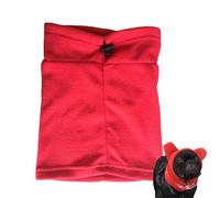 Dog Ear Cover Winter Hat, Fleece Ears Wrap Pet Winter Hood Hats, Adjustable Windproof Dog Hat with Earmuffs, Cozy Pet Hat for Outdoor Walking, Camping, Hiking, Running in Cold Weather
