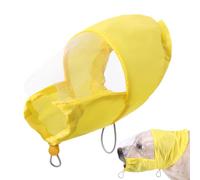 Dog Ear Protectors, Waterproof Pet Hood, Premium Durable Design with Soft Fleece, Elastic Calming Wrap, Adjustable Grooming Gear for Bath Swim Training Rainy Days Outdoor Activities