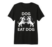 Dog Eat Dog Idiom Niños y Maestros Modismos Camiseta Premium
