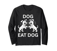 Dog Eat Dog Idiom Niños y Maestros Modismos Manga Larga