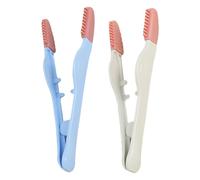 Dog Eye Booger Remover - and Cat Cleaning Brush Set, 2 Pieces Ergonomic Tear Stain Brushs, Soft Bristle Pet Grooming Tool for Dogs Cats, Gentle Care Accessory | with Easy Handling Design Safe at Home