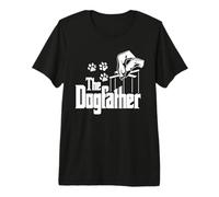 Dog-Father Dad Papa Puppy Paw Print Funny Animal Lover Gift Camiseta Premium