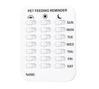 Dog Feed Reminder - Pet Feeding | 6.3 Inches Did You Feed The Dog Magnet | Manual Am PM Sliding Sign For Fridge and Kitchen, Daily Routine Chart For Home Apartment and Dorm