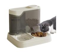 Dog Feeder - Alimentador automático de gatos - Alimentador de alimentos y agua para puppies | 2 en 1 Splash-Proof Food Dispenser for Travel, Multi-Pet Households
