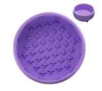 Dog Feeder Bowl, silicona Anti Choking Non Slip Base, Promotes Healthy Eating and Enrichment, Small Slow Feeder Dog Bowls for Dogs Cats Indoor Outdoor Feeding Training, 4.52x4.52x1.95 Inch