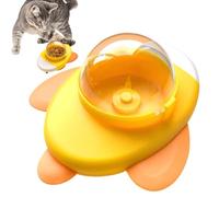 Dog Feeder Toy, Cat Puzzle Dispenser, Rotating Slow Feed Design, Interactive Educational Aircraft Shape, 1 Piece Blue, Excellent for Home, Travel, Daily Playtime or Training Sessions