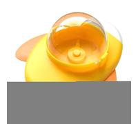 Dog Feeder Toy, Rotating Cat Feeding Toys, Aircraft Shape Interactive Puzzle Feeder, Slow Food Dispensing Pet, Educational Treat Dispenser For Boredom Reliefs, Home Training, 16 x 13,5 x 10 cm Yellow