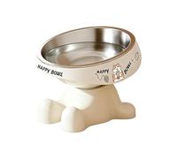 Dog Feeding Bowl - Removable Pet Feeder Tray, Ergonomic Puppy Dish, Slanted Animal Diner | Angled Cat Nourishment Basin Spill Proof Neck Protection Food Station for Small Medium Large Kitten Puppy