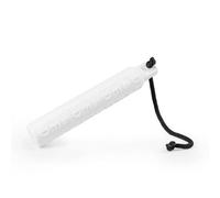 Dog & Field B-LINE - Chupete de entrenamiento para perros, color blanco, flotador de agua de goma para entrenamiento y práctica de recuperación. Juguete flotante para perros con cordón de lanzamiento