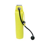 Dog & Field Chupete de entrenamiento para cachorros, color amarillo. Maniquí de entrenamiento de lona de 100 g con palanca de tiro corto y largo para práctica de obediencia y recuperación. Chupete