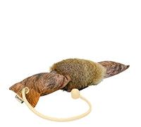 Dog & Field Chupete de entrenamiento para perros de piel sintética de conejo, impresión en lienzo HD, entrenamiento de perros y cachorros, chupete grande de conejo