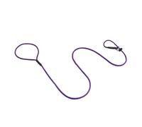 Dog & Field Signature - Correa Deslizante para Perros, Color Morado, 1,25 m, Ligera, con tapón de Goma Deslizante para Entrenamiento, no Necesita Collar ni arnés (Morado)