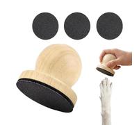 Dog Filer for Nails - Wooden Scratch Board with 3 Replaceable Filing Discs
